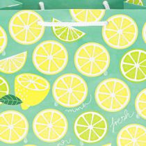 Artikel Geschenktüte Papier Zitronen Tüte mit Henkeln 18×10×23cm 2St