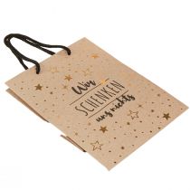 Artikel Geschenktüte Sterne „Wir schenken uns nichts“ 18×10×23cm 2St