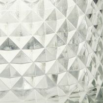 Artikel Glasschale Teelichthalter Retro Raute Klar Ø10,5cm 2St