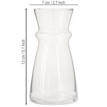Artikel Glasvase Hyazinthenvase Deko Vase Transparent Ø7cm H13cm