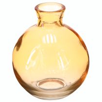 Artikel Glasvasen Bauchig Mini Dekovasen Orange Ø7,5cm H9cm 6 St