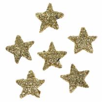 Artikel Sterne Glitzer Gold 1,5cm 144 St