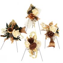 Artikel Grabgestecke Beigaben Trauergesteck 4-fach sortiert 28 St