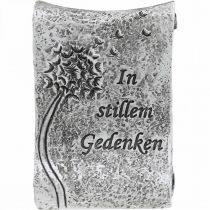 Artikel Gedenkstein Schriftrolle „In stillem Gedenken“ 9x6cm 4 St