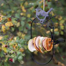 Artikel Hängedeko Metall Deko Vögel Schwarz Futterstelle 18×22,5cm 3 St