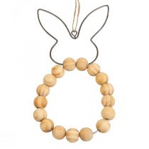 Artikel Deko Anhänger Hasen Deko Holz Perlen Metall 8,5cm×18cm 4 St