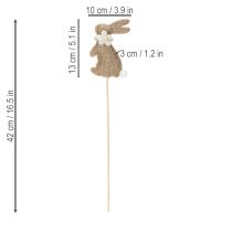Artikel Osterhase Deko Figur für frühlingshafte Dekorationen und saisonale Akzente 42cm 8St