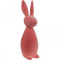 Artikel Deko Hase Deko-Osterhase Beflockt Orange Apricot H69cm