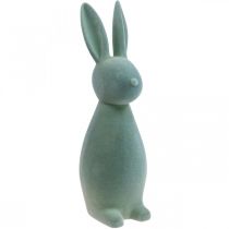 Artikel Deko Hase Deko-Osterhase Beflockt Graugrün H47cm