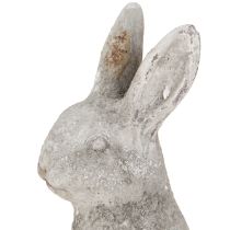 Artikel Hase sitzend Osterhase Keramik Antik Grau 13×10×22cm