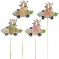 Artikel Dekostecker Hase im Auto Holz Osterdeko Karotte 9×7,5cm 16 St