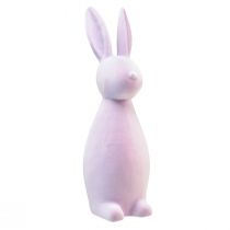 Artikel Osterhasen Deko Hase stehend – 2. Wahl – beflockt Flieder Lila H47cm