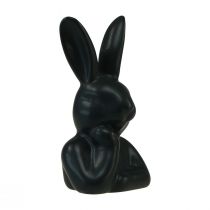 Artikel Hase denkend klein Hasenbüste Schwarz 6×4×10,5cm 3St