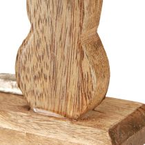 Artikel Deko-Hase Metall & Holz – Moderne Osterfigur im natürlichen Design 22cm 2 St