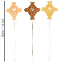 Artikel Herbst Drachen, Gartenstecker, Herbststecker L32,5cm 12St