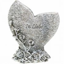 Artikel Herz zum Bepflanzen, Grabvase, Rosenherz, In Liebe H14 B12cm 2 St