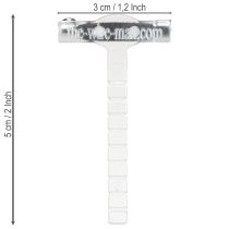 Artikel Hochzeitsanstecker Revers Anstecknadeln transparent/Silber 5cm 50 St