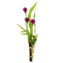 Artikel Hochzeitsanstecker mit Magnet Gold 5cm