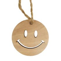 Artikel Holzanhänger Emoticon Emoticon&reg; Ø4cm Natur 24 St