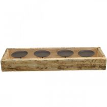 Artikel Tischdeko Advent Kerzenständer Kerzentablett Holz L48cm