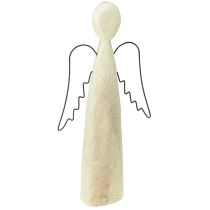 Artikel Holzengel Natur Schutzengel Holz Figur modern H27,5cm