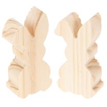 Artikel Holzhasen Deko Hasen Osterdeko Gelb Orange 4×8cm 6St