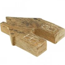 Artikel Holzhaus Deko Weihnachtshaus Holzhäuschen Deko Holzaufsteller H15cm