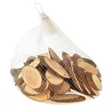 Artikel Holzscheiben Oval Tischdeko Bastelbedarf 6,5–8cm 450g
