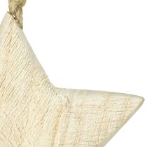Artikel Holzstern Natur Weihnachtsanhänger Holz Ø13,5cm