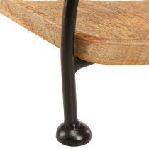 Artikel Holztablett oval länglich Deko Tablett mit Griff 49×18×26cm