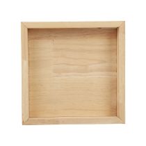 Artikel Holztablett Deko Tablett Holz Quadratisch Natur 20×20×3,5cm