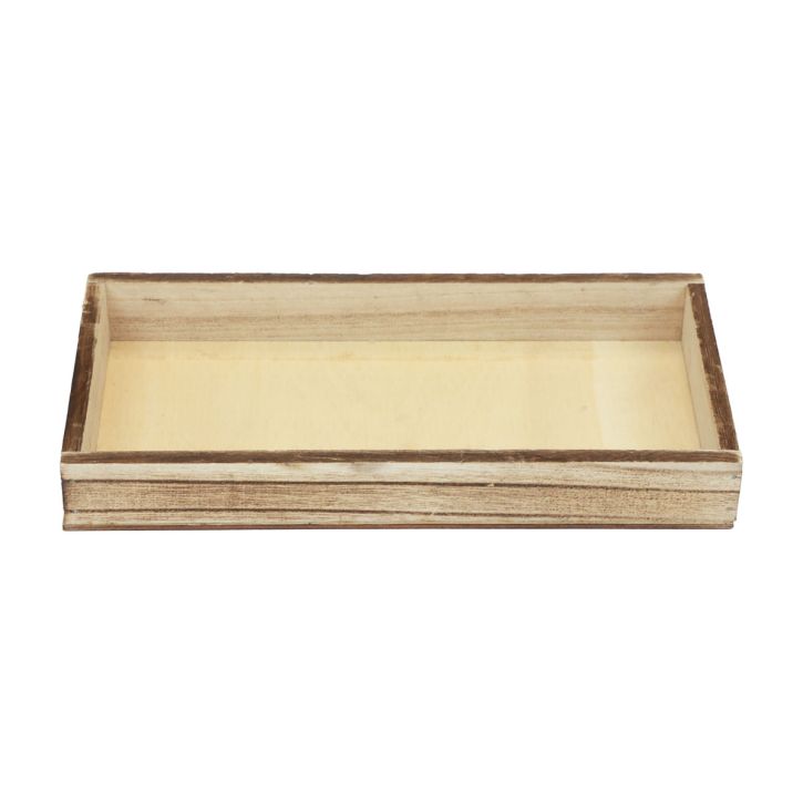 Artikel Holztablett geflammt Deko Tablett Tischdeko rustikal 24×12×3cm