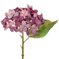 Artikel Hortensien künstlich Lila Kunstblumen Hydrangea 34cm 2St