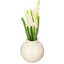 Artikel Hyazinthen Kunstblumen Vase für elegante Tischdekoration und stilvollen Look 20cm