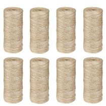 Artikel Jutegarn Natur Jute Schnur 2mm 50m je Garnrolle × 8St