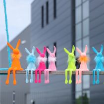 Artikel Osterdekoration Hase Kantenhocker ideal als charmante Frühjahrs Tischdeko 27cm 2St