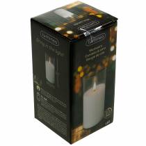 Artikel LED-Kerze im Glas Echtwachs Weiß Ø7,5cm H10cm