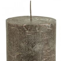 Artikel Stumpenkerzen Durchgefärbte Kerzen Kupfer 70x100mm 4 St