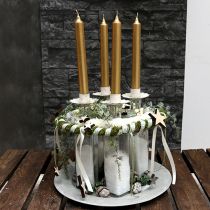 Artikel Kerzenhalter für Teelicht Teelichthalter Creme Ø9cm 4St