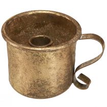 Artikel Kerzenhalter Gold Becher Stabkerzenhalter Vintage Ø9cm H8cm