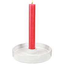 Artikel Kerzenhalter Keramik Weiß – Moderner Kerzenleuchter für Stabkerzenhalter Ø13cm 2 St