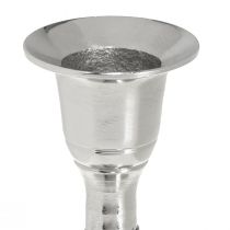Artikel Kerzenhalter Metall Silber Stabkerzenhalter H9,5cm 2St