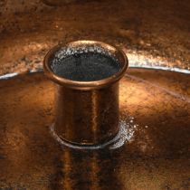 Artikel Kerzenhalter Schale für 4 Stabkerzen Antik Optik Bronze Ø22cm