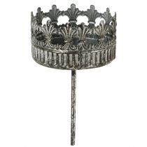 Artikel Kerzenhalter Silber Antik Ø7cm H12cm 4St