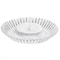 Artikel Kerzenhalter Weiß Metall Kuchenform Shabby Chic Ø15cm