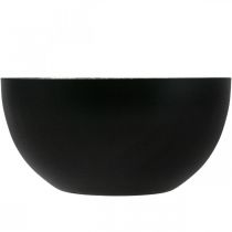 Artikel Kerzenhalter Schwarz Silber Weihnachtsdeko Ø13cm H6,5cm