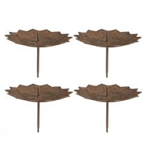 Artikel Kerzenhalter zum Stecken Ø11cm H8cm Rost-Effekt 4St