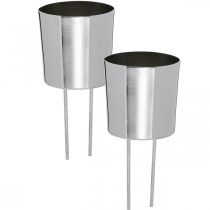 Artikel Kerzenhalter zum Stecken Silber Teelichthalter Ø5cm 4 St