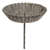 Artikel Kerzenhalter zum Stecken für Stumpenkerzen Grau Ø9,5cm 4St