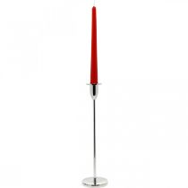 Artikel Kerzenhalter Silbern Metalldeko Leuchter für Stabkerzen H31cm